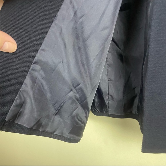 Larry Levine Suits Long Line Black Blazer Size 10 - Picture 5 of 11